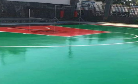 湘潭篮球场翻新地面